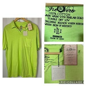 Trevero Bruce Lime Shirt Size XL NEW